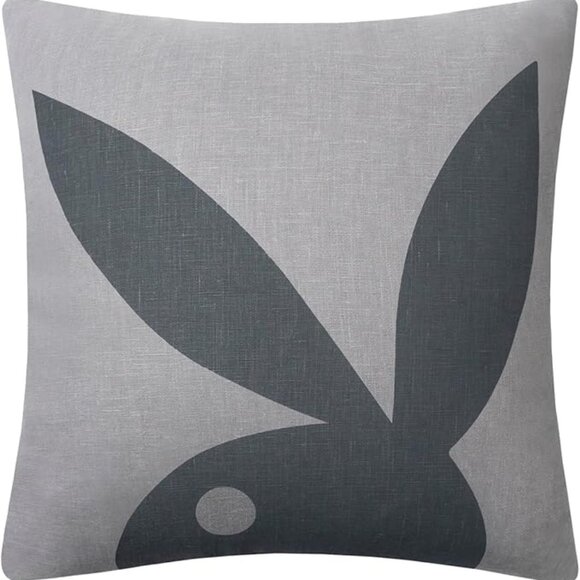 Playboy Shadow Bunny Pillow - Exquisite Linen Best Pillows (Gray & Dark Gray) - Picture 1 of 5